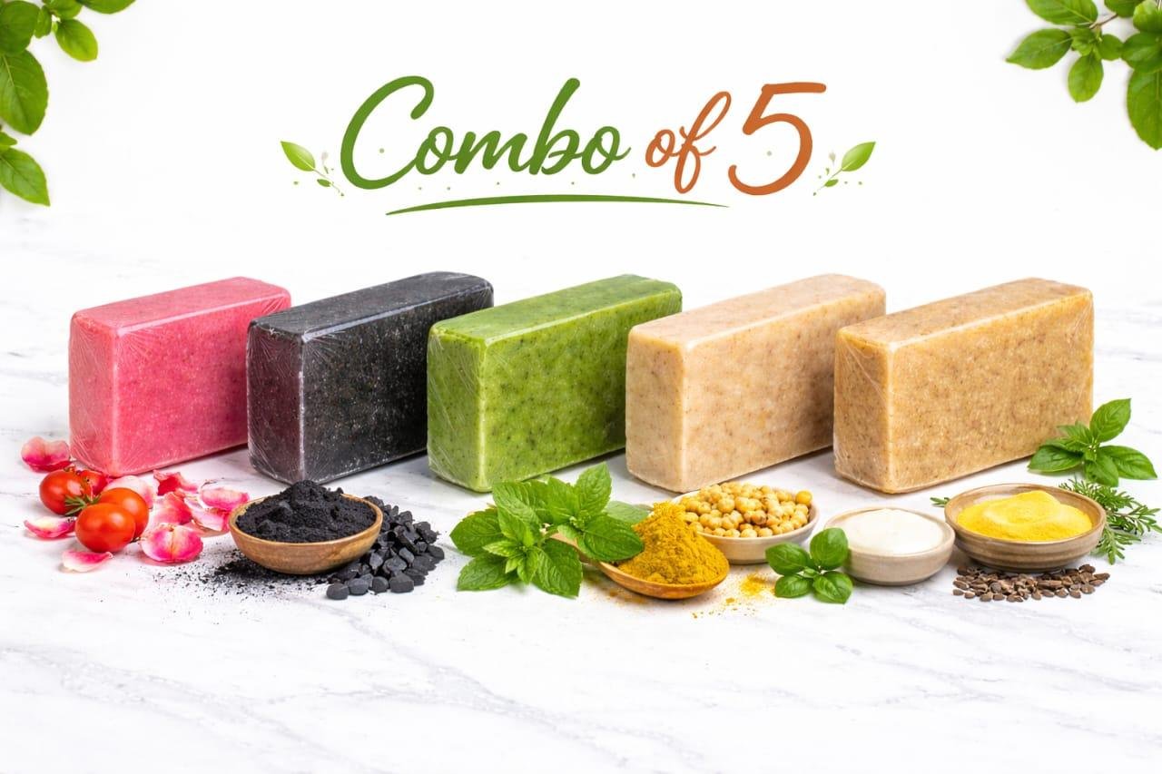 Prakriti Panch Daily Bathing Soap (Combo of 5) - Image 4